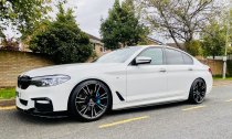 NEW 20 INCH 706 MG355 STYLE ALLOY WHEELS IN GLOSS BLACK WITH POLISHED FACE,FLOW FORMED, DEEPER CONCAVE 10.5" REARS 5x112