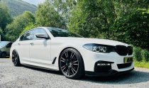 NEW 20 INCH 706 MG355 STYLE ALLOY WHEELS IN GLOSS BLACK WITH POLISHED FACE,FLOW FORMED, DEEPER CONCAVE 10.5" REARS 5x112