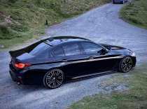 NEW 20 INCH 706 MG355 STYLE ALLOY WHEELS IN GLOSS BLACK WITH POLISHED FACE,FLOW FORMED, DEEPER CONCAVE 10.5" REARS 5x112
