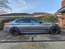 NEW 20 INCH 706 MG355 STYLE ALLOY WHEELS IN GLOSS BLACK WITH POLISHED FACE,FLOW FORMED, DEEPER CONCAVE 10.5" REARS 5x112