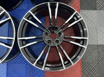 NEW 20 INCH 706 MG355 STYLE ALLOY WHEELS IN GLOSS BLACK WITH POLISHED FACE,FLOW FORMED, DEEPER CONCAVE 10.5" REARS 5x112