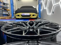 NEW 23 INCH VEEMANN V-FS51 ALLOY WHEELS IN GLOSS BLACK DEEP CONCAVE 10" ALL ROUND 5x112