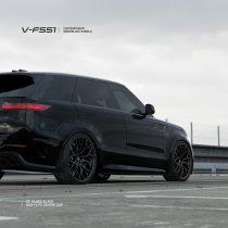 NEW 22 INCH VEEMANN V-FS51 ALLOY WHEELS IN GLOSS BLACK WITH DEEPER CONCAVE 10.5" REARS 5x120