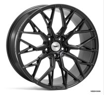 NEW 22 INCH VEEMANN V-FS51 ALLOY WHEELS IN GLOSS BLACK WITH DEEPER CONCAVE 10.5″ REARS 5x120