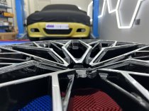 NEW 22 INCH VEEMANN V-FS51 ALLOY WHEELS IN GLOSS BLACK MACHINED WITH DEEPER CONCAVE 10.5" REARS 5x120