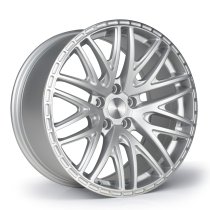 NEW 18 INCH 3SDM 0.75 ALLOY WHEELS IN SATIN SILVER WITH POLISHED LIP WITH DEEPER CONCAVE 9″ REAR OPTION 5x120