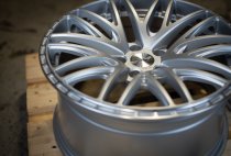 NEW 18 INCH 3SDM 0.75 ALLOY WHEELS IN SATIN SILVER WITH POLISHED LIP WITH DEEPER CONCAVE 9" REAR OPTION 5x120