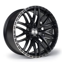NEW 18 INCH 3SDM 0.75 ALLOY WHEELS IN MATT BLACK WITH MACHINED LIP AND DEEPER CONCAVE 9″ REAR OPTION 5x120