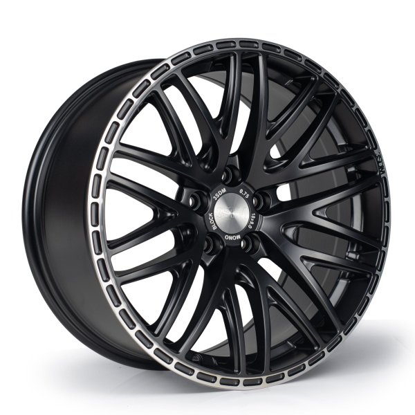 NEW 18 INCH 3SDM 0.75 ALLOY WHEELS IN MATT BLACK WITH MACHINED LIP AND DEEPER CONCAVE 9" REAR OPTION 5x120