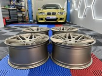 NEW 19 INCH STROM STR3 ALLOY WHEELS IN SATIN BRONZE WITH DEEPER CONCAVE 10" OR 11" REARS 5x120