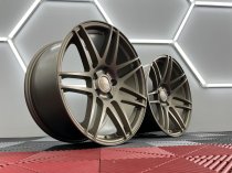 NEW 19 INCH STROM STR3 ALLOY WHEELS IN SATIN BRONZE WITH DEEPER CONCAVE 10" OR 11" REARS 5x120