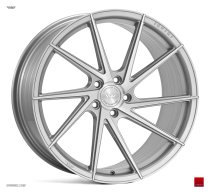 NEW 20 INCH ISPIRI FFR1D DIRECTIONAL ALLOY WHEELS IN PURE SILVER BRUSHED, DEEPER CONCAVE 10.5″ REARS 5x120