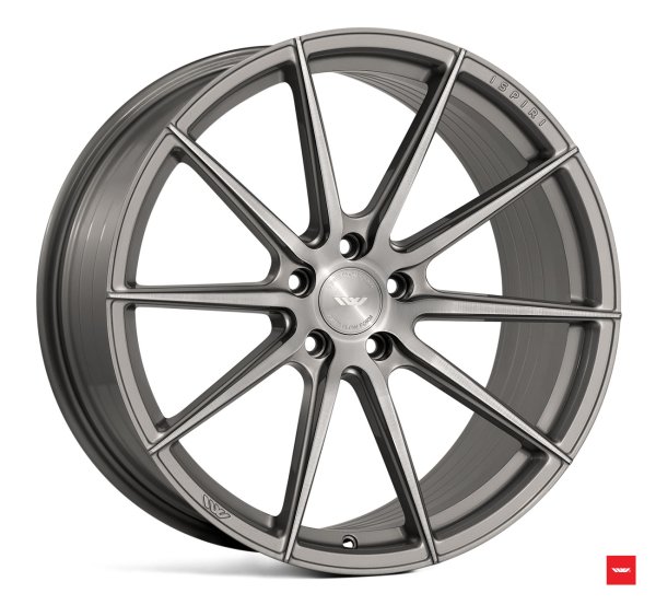 NEW 19 INCH ISPIRI FFR1 ALLOY WHEELS IN CARBON GREY BRUSHED POLISHED FACE AND DEEPER CONCAVE 10" REAR OPTION 5x120