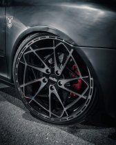 NEW 20 INCH RADI8 R8HS9 ALLOY WHEELS IN DARK MIST WITH DEEPER CONCAVE 10" REAR OPTION 5x120