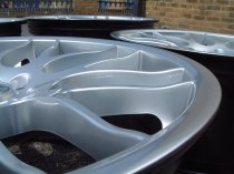 NEW SINGLE 19 x 8.5 INCH ET38 ATOMIC CSL ALLOY WHEEL IN HYPER SILVER 5x120