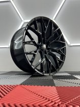 NEW 20 INCH VEEMANN V-FS51 ALLOY WHEELS IN GLOSS BLACK WITH DEEPER CONCAVE 10" REAR OPTION 5x120
