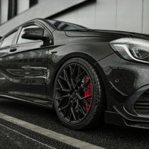 NEW 20 INCH VEEMANN V-FS51 ALLOY WHEELS IN GLOSS BLACK WITH DEEPER CONCAVE 10" REAR OPTION 5x120