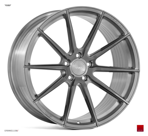 NEW 21 INCH ISPIRI FFR1 ALLOY WHEELS IN FULL BRUSHED CARBON TITANIUM WITH DEEPER CONCAVE 10.5" REAR 5x120