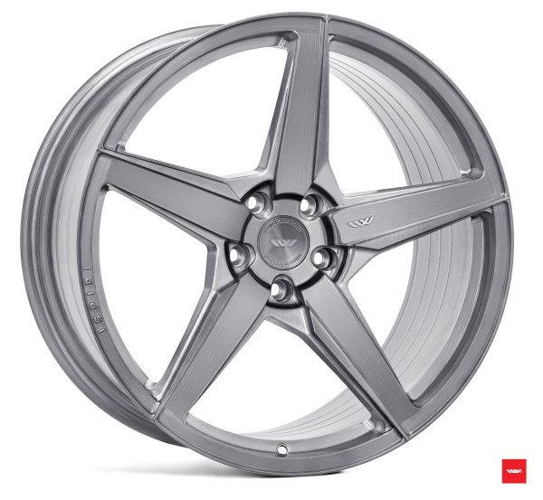 NEW 21 INCH ISPIRI FFR5 ALLOY WHEELS IN FULL BRUSHED CARBON TITANIUM WITH DEEPER CONCAVE 10.5" REARS 5x120