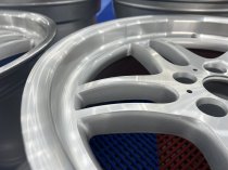 New 19 Inch M Parallel Style Alloy Wheels In Silver With Polished Face And Dish With Very Deep 10" Rears 5x120