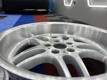 New 19 Inch M Parallel Style Alloy Wheels In Silver With Polished Face And Dish With Very Deep 10" Rears 5x120