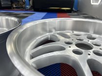 New 19 Inch M Parallel Style Alloy Wheels In Silver With Polished Face And Dish With Very Deep 10" Rears 5x120