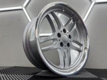 New 19 Inch M Parallel Style Alloy Wheels In Silver With Polished Dish, Very Deep 10″ Rears 5x120