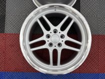 New 19 Inch M Parallel Style Alloy Wheels In Silver With Polished Dish, Very Deep 10" Rears 5x120