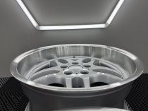 New 19 Inch M Parallel Style Alloy Wheels In Silver With Polished Dish, Very Deep 10" Rears 5x120