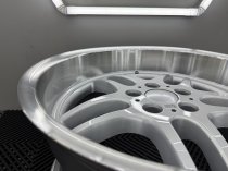 New 19 Inch M Parallel Style Alloy Wheels In Silver With Polished Dish, Very Deep 10" Rears 5x120