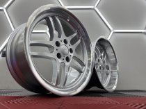 New 19 Inch M Parallel Style Alloy Wheels In Silver With Polished Dish, Very Deep 10" Rears 5x120