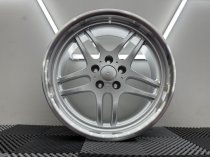 New 19 Inch M Parallel Style Alloy Wheels In Silver With Polished Dish, Very Deep 10" Rears 5x120