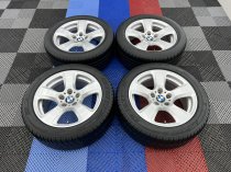 USED 17 INCH GENUINE BMW STYLE 243 ALLOY WHEELS VGC INC TYRES 5x120