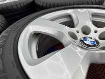 USED 17 INCH GENUINE BMW STYLE 243 ALLOY WHEELS VGC INC TYRES 5x120