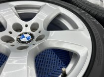 USED 17 INCH GENUINE BMW STYLE 243 ALLOY WHEELS VGC INC TYRES 5x120