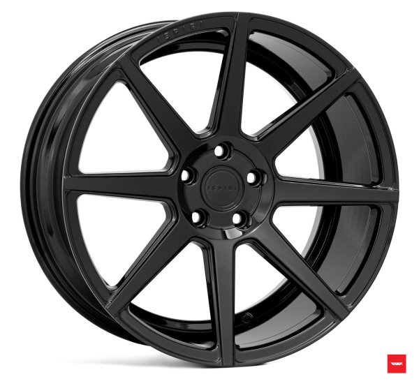 NEW 19 INCH ISPIRI ISR8 ALLOY WHEELS IN CORSA GLOSS BLACK WITH DEEPER CONCAVE 9.5" REAR OPTION 5x112
