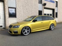 NEW 19 INCH VEEMANN V-FS40 ALLOY WHEELS IN SILVER MACHINED 5x108