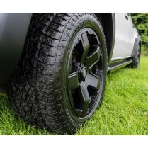NEW 20 INCH VEEMANN VX5 FIVE SPOKE ALLOY WHEELS IN MATT BLACK, 1135KG LOAD MERCEDES X CLASS NISSAN NAVARA 6x114.3