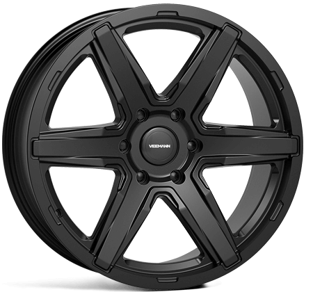 NEW 20 INCH VEEMANN VX25 SIX SPOKE ALLOY WHEELS IN MATT BLACK, 1135KG LOAD MERCEDES X CLASS NISSAN NAVARA 6x114.3