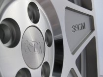 NEW 16 INCH 3SDM 0.05 ALLOY WHEELS IN SILVER WITH POLISHED FACE AND DEEPER CONCAVE 9" REAR OPTION 4x108