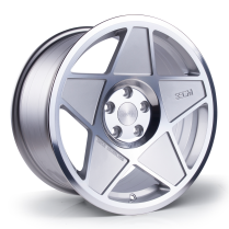 NEW 16 INCH 3SDM 0.05 ALLOY WHEELS IN SILVER WITH POLISHED FACE AND DEEPER CONCAVE 9″ REAR OPTION 4x108