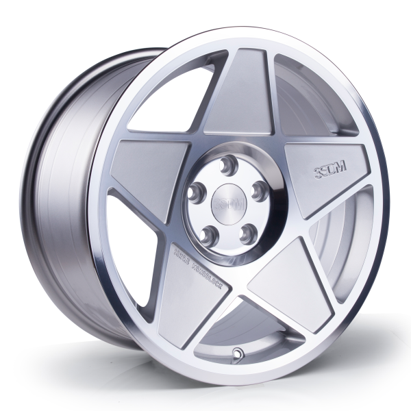 NEW 17 INCH 3SDM 0.05 ALLOY WHEELS IN SILVER WITH POLISHED FACE 5x120