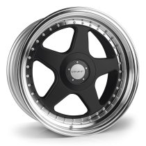 NEW 16 INCH DARE DR F5 ALLOY WHEELS IN GLOSS BLACK WITH POLISHED DISH 4x100/108