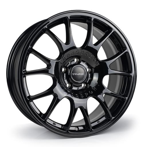 NEW 18 INCH DARE SC MOTORSPORT ALLOY WHEELS IN GLOSS BLACK 5x120
