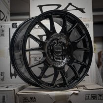NEW 20 INCH DARE SC MOTORSPORT ALLOY WHEELS IN GLOSS BLACK 1000KG LOAD FOR TRANSIT CUSTOM GEN2 / VW TRANSPORTER T7 6x120