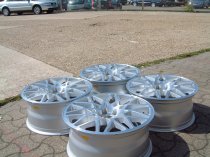 NEW 18 INCH DARE LG2 ALLOY WHEELS IN SILVER WITH FULL POLISHED FACE 5x112