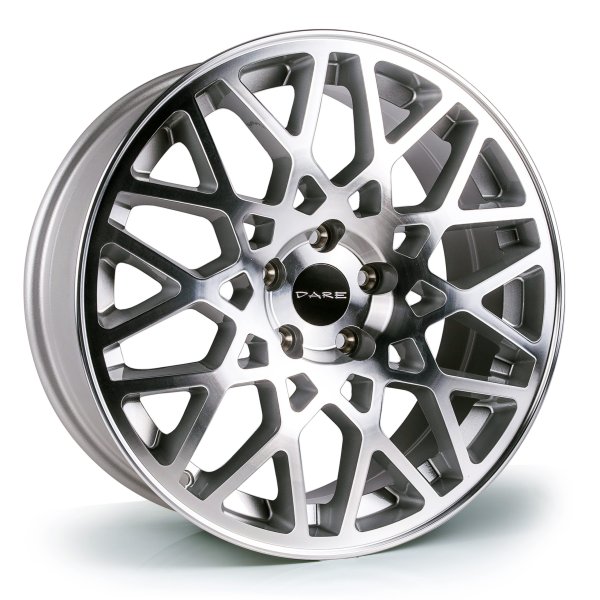 NEW 18 INCH DARE LG2 ALLOY WHEELS IN SILVER WITH FULL POLISHED FACE 5x112