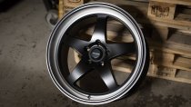NEW 19 INCH DARE DR F7 ALLOY WHEELS IN MATT BLACK WITH POLISHED DISH 5x120