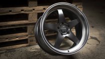 NEW 19 INCH DARE DR F7 ALLOY WHEELS IN MATT BLACK WITH POLISHED DISH 5x120