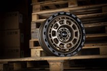 NEW 17 INCH TARGA TG9-HD HEAVY DUTY ALLOY WHEELS IN MATT BRONZE WITH MATT BLACK LIP 1100KG 5x120
